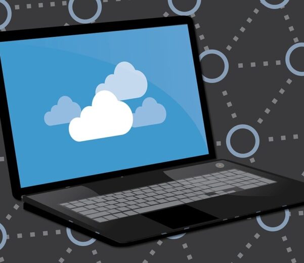 Free cloud computer backup illustration